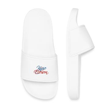 Kyrie Eleison - Kids’ Pool Sliders - white - Front