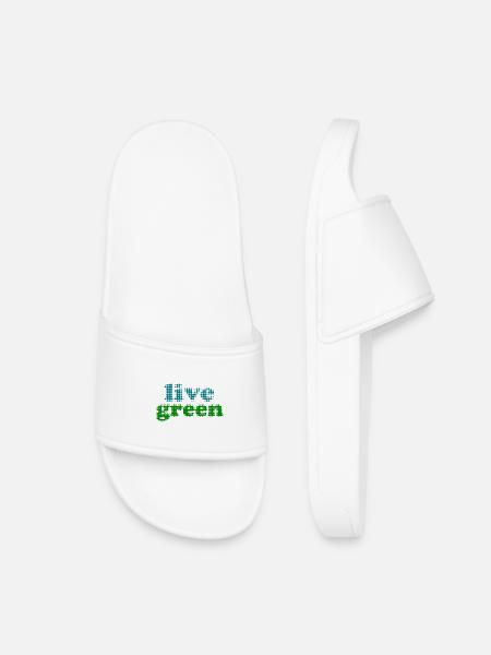 Vivre vert - Claquettes enfant - blanc