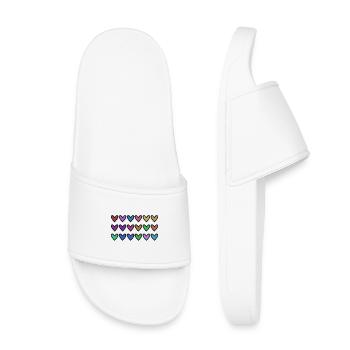CHRISTMAS. YEAR. ANNIVERSARY. RETIREMENT. FATHER'S DAY - Kids’ Pool Sliders - white - Front