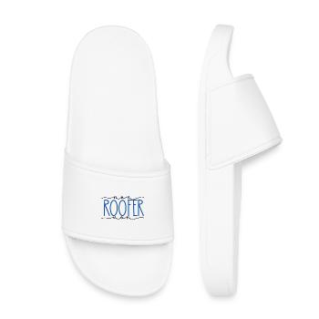 Roofer Proud Mom Cute Gift - Kids’ Pool Sliders - white - Front