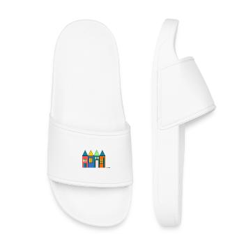 Jahrestag. Jubiläumsdekade. Humor. komisch - Kinder Badelatschen - Weiß - Vorne