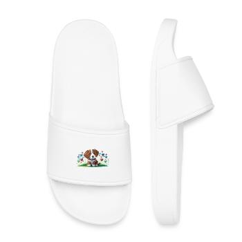 Puppy - Love My Toller-Doodle Dog - Kids’ Pool Sliders - white - Front