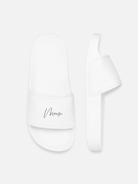 mausi / handschrift design - Kinder Badelatschen - Weiß