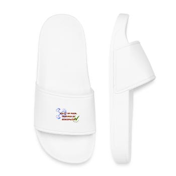 Built by Pain, Powered by Discipline - Kids’ Pool Sliders - white - Front