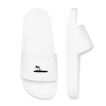 Surfeur Silhouette de Palm Beach - Claquettes enfant - blanc - Devant