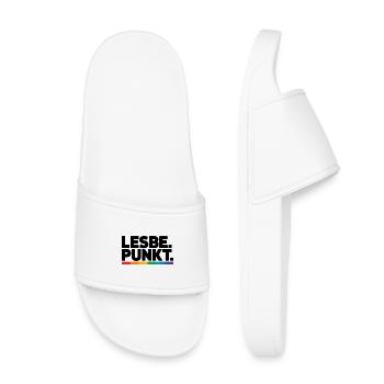 Lesbian Point Fier Fierté Lesbienne Dit LGBT CSD - Claquettes enfant - blanc - Devant