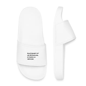 Dicton motivant - Claquettes enfant - blanc - Devant