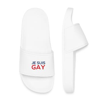 Je suis gay - Claquettes enfant - blanc - Devant