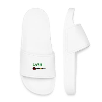 Conception de la flèche cible DART - Claquettes enfant - blanc - Devant