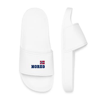 NORWAY - NOREG jersey look - flag on the chest - Kids’ Pool Sliders - white - Front