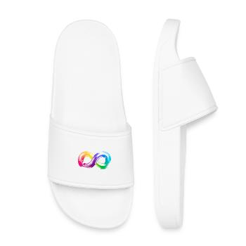 Coup de pinceau Rainbow Infinity - Claquettes enfant - blanc - Devant