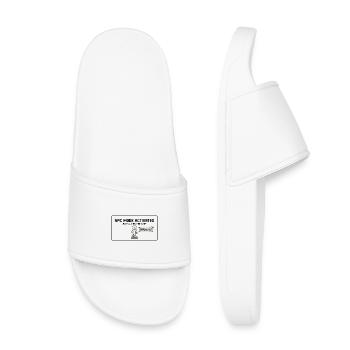 NPC Fashion Activated Shirt – Gaming Meme - Kids’ Pool Sliders - white - Front