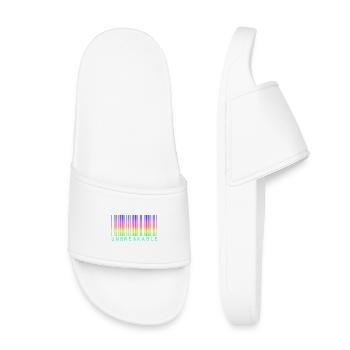 Barcode Unbreakable Rainbow - Kids’ Pool Sliders - white - Front