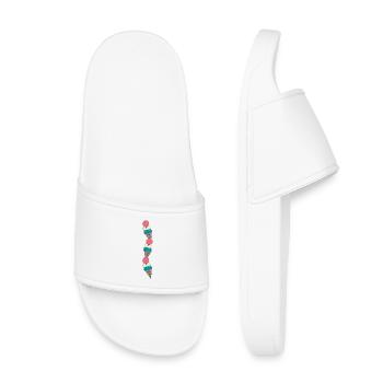 Eiscreme Muster in Pastellfarben - Kids’ Pool Sliders - white - Front