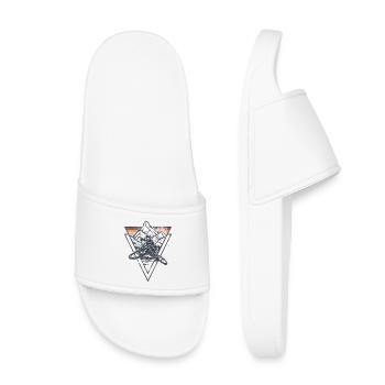 Summit Geometry Sunset - Kids’ Pool Sliders - white - Front