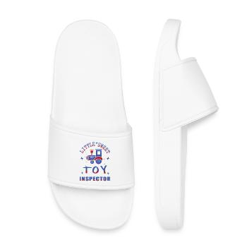 Railway Toy Inspector - Kids’ Pool Sliders - white - Front