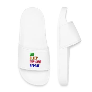 Nature Experience Randonneurs Randonnée Déclaration Montagnes - Claquettes enfant - blanc - Devant