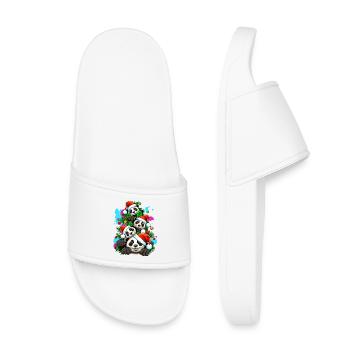 Célébration festive des fêtes du panda - Claquettes enfant - blanc - Devant