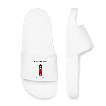 MAITRE. MAÎTRESSE. MERCI. MERCI MAÎTRESSE - Claquettes enfant - blanc - Devant