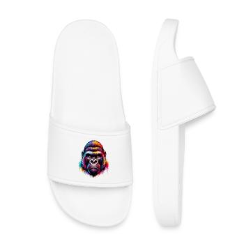 Gorilla - Kids’ Pool Sliders - white - Front