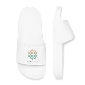 Logo Niyama - Kinder Badelatschen - Weiß - Vorne