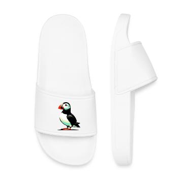 Puffin - Kids’ Pool Sliders - white - Front