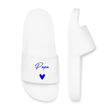 DAD. FATHER'S DAY. HAPPY FATHER'S DAY. HAPPY BIRTHDAY. - Kids’ Pool Sliders - white - Front