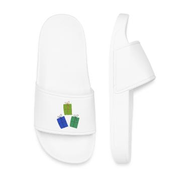 Des cadeaux colorés pour vous - Claquettes enfant - blanc - Devant