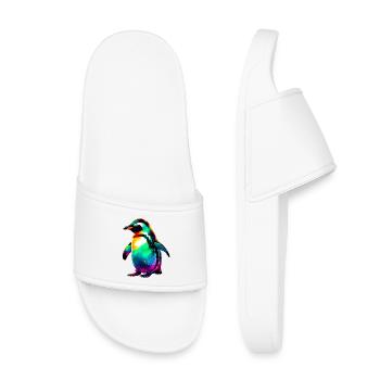 Penguin - Kids’ Pool Sliders - white - Front