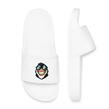 Cool Penguin Sunglasses Summer Grin Fun - Kids’ Pool Sliders - white - Front