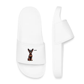 Pas de Pinscher miniature Pinscher Propriétaire de Pinscher - Claquettes enfant - blanc - Devant