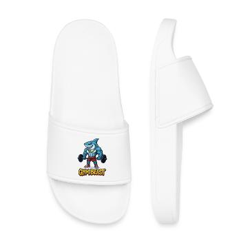 Muscles de requin, bodybuilder comique - Claquettes enfant - blanc - Devant