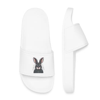 Hare - Kids’ Pool Sliders - white - Front