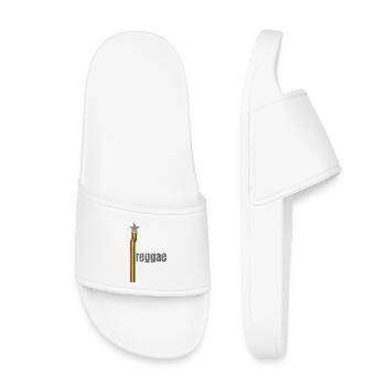 Conception de logo Reggae Star Rasta - Claquettes enfant - blanc - Devant