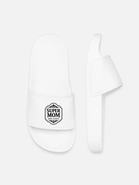 Super mom since always - Kids’ Pool Sliders - white