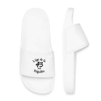43 years old, the age of perfection - Kids’ Pool Sliders - white - Front
