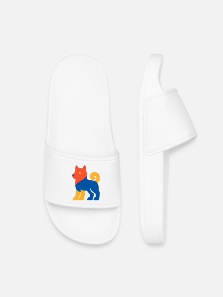 Pop Art Dog - Kids’ Pool Sliders - white