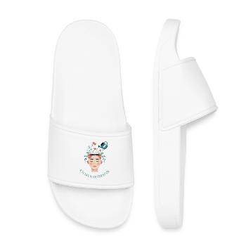 Blooming thoughts - I'm in blooming phase - Kids’ Pool Sliders - white - Front