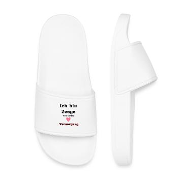 Heart and Care Motif - Kids’ Pool Sliders - white - Front