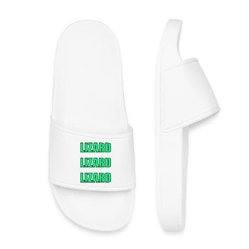 Echsen-Echo - Kinder Badelatschen - Weiß - Vorne