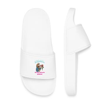 Rose Me Dessin Animé Humour Caricature - Claquettes enfant - blanc - Devant
