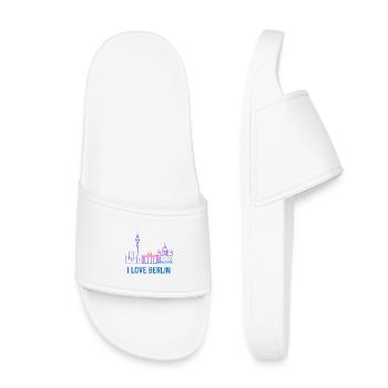 I Love Berlin Rainbow Skyline - Kids’ Pool Sliders - white - Front
