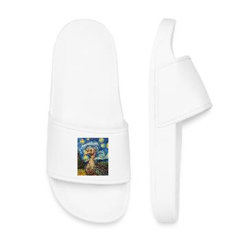 Oiseau de dinde à la Van Gogh - Claquettes enfant - blanc - Devant