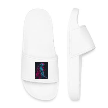Samurai in the shadows - Kids’ Pool Sliders - white - Front