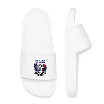 Gamer Rage Zen Peace - Kids’ Pool Sliders - white - Front