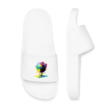 Globe - Earth - Globe - Kids’ Pool Sliders - white - Front