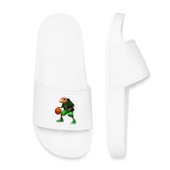 Mole Basketball Player - Kids’ Pool Sliders - white - Front