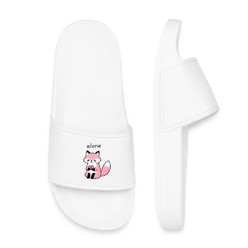 Renard solitaire au cœur brisé - Claquettes enfant - blanc - Devant