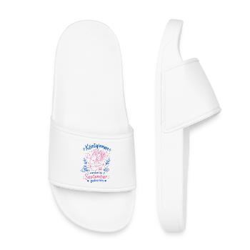 Queens Born in September Doodle - Kids’ Pool Sliders - white - Front