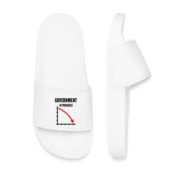 Government In Progress (Government Policy / POS2C) - Kids’ Pool Sliders - white - Front
